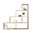 Libreria a scala 145x145x29 cm in rovere naturale