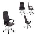 Poltrona da Ufficio Direzionale in Similpelle Sake Grigia