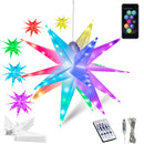 Stella Luminosa di Natale da Soffitto Ø25 cm LED RGB con App e Telecomando in PVC Multicolore      