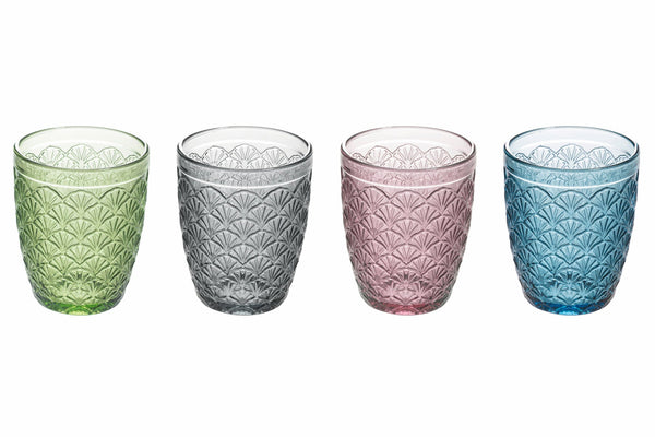 acquista Set 4 Bicchieri Acqua in Vetro 240 ml Villa d'Este Home Tivoli Deco
