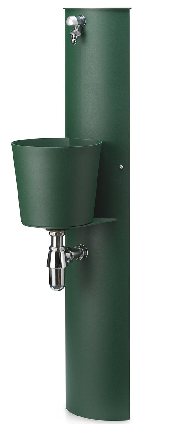 sconto Fontana a Parete da Giardino con Rubinetto e Secchio Belfer 42/PRT Verde