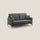 Divano 3 Posti 180x94x90 cm in Tessuto Grigio