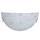 Applique 1xE27 Ganci Cromo Vetro Lastra Bianco Decorato Garden E-Energy Clara