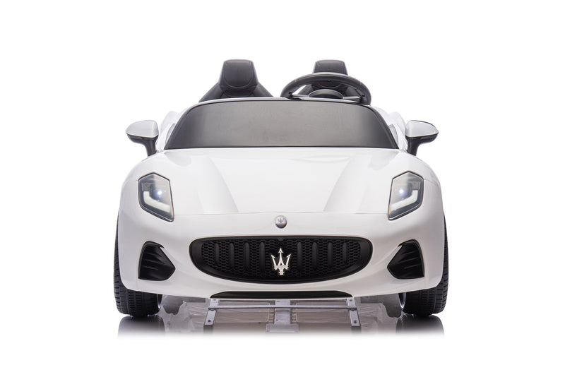 Macchina Elettrica per Bambini Licenza Maserati Folgore 12V Bianco  