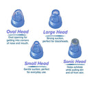 Aspiratore Pulitore Facciale per Punti Neri a Batteria Bianco