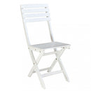 Sedia da Giardino Dalila 36x53x87 h cm in Legno Bianco