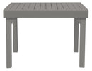 Tavolo Allungabile da Giardino 104/208x75x75 cm in Alluminio Tortora