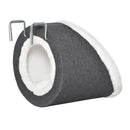 Amaca per Gatti 48x35x35 cm da Termosifone o Finestra Grigio e Bianco
