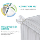 Armadio Guardaroba Scarpiera Modulare in Plastica 6 Cubi Bianco 75x37x73 cm 