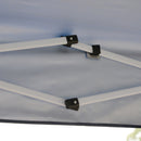Gazebo Pieghevole da Giardino 2,45x2,45x2,45m in Acciaio e Tessuto Oxford Blu