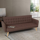 Divano Letto Clic Clac 172x86x80 cm in Tessuto Marrone