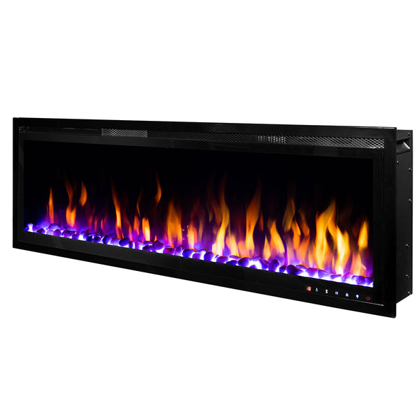 online Camino Elettrico da Incasso 43,3x126,32x14,2 cm Effetto Fiamma 1500W Schubert 50 Nero
