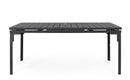 Tavolo Allungabile da Esterno 180-240x90 cm in Acciaio e HDPE Sarita Antracite  