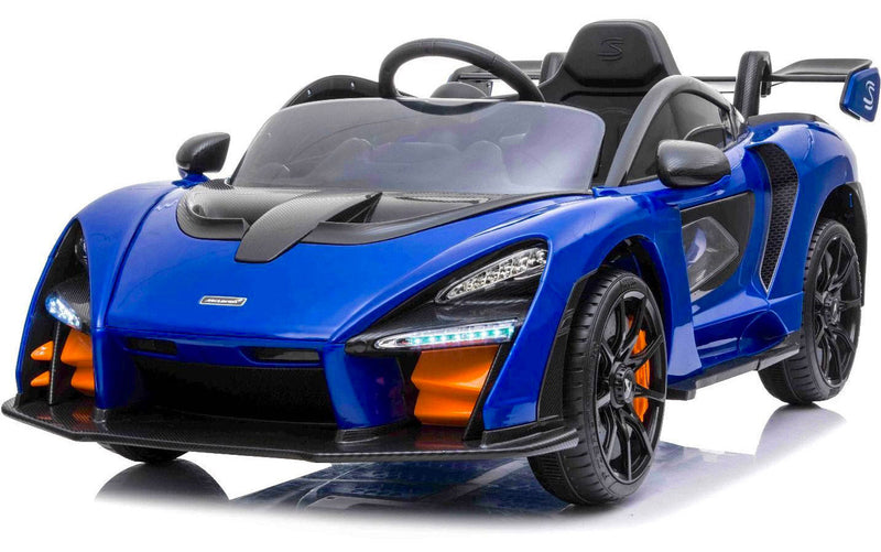 Macchina Elettrica per Bambini 12V con Licenza McLaren Senna Blu