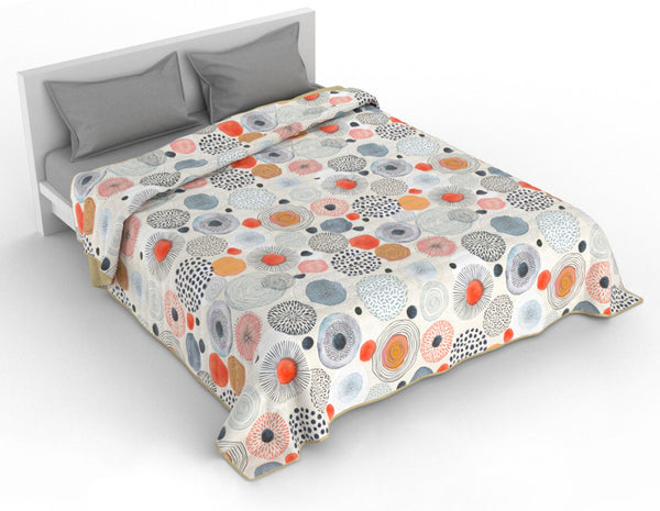 sconto Trapuntino Doubleface con Stampa Acquerello