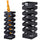 Portaombrelli in Metallo Design Quadrato Stand Nero Vaschetta Salvagoccia