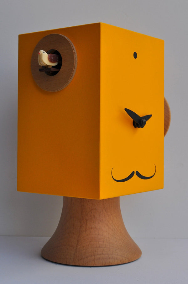acquista Orologio a Cucù da Appoggio 15X24X11Cm Pirondini Italia Faccine Dalì Giallo Melone