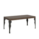 Tavolo Allungabile 200-304x90x77 cm Paxon Noce Telaio Antracite 