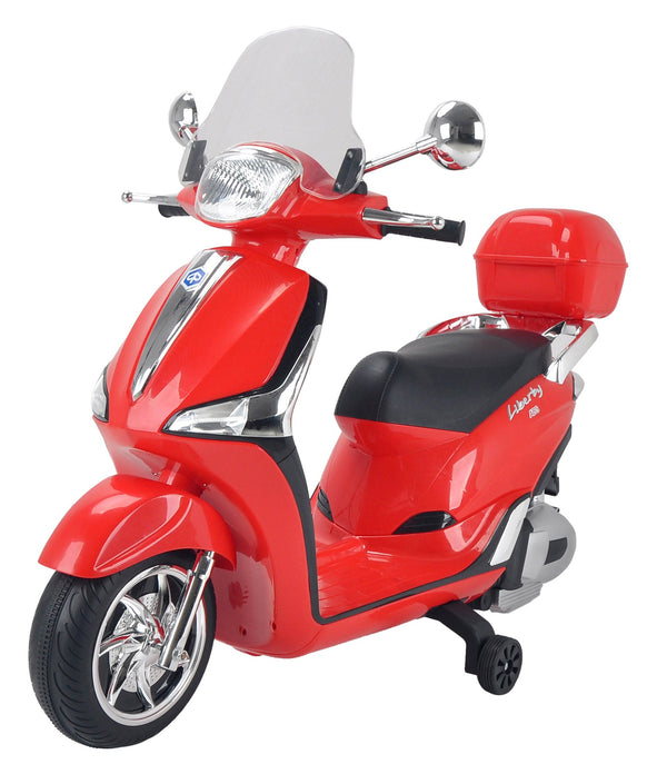 Scooter Elettrico per Bambini 12V con Licenza Piaggio Liberty ABS Rosso sconto