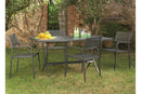 Tavolo da Giardino Pieghevole 160x80x75 cm in Acciaio RD Italia Hermes 160 Antracite