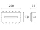 Applique da Esterno a LED 10W 4000K Sovil Marrone