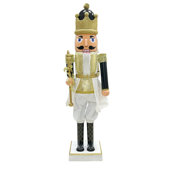 acquista Soldato Schiaccianoci Natalizio H160 cm con Luci Suoni e Movimento Nero e Oro