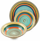 Servizio Piatti 9 Pezzi in Stoneware Soriani Mambo Multicolor