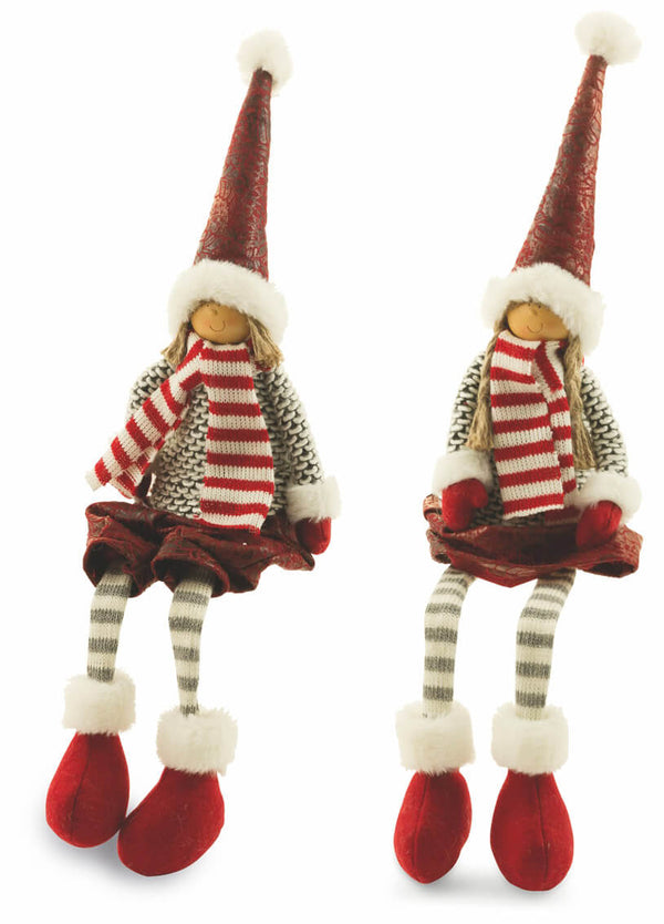 prezzo Set 2 Pupazzi Bambole in Tessuto 15x10x55 cm Soriani