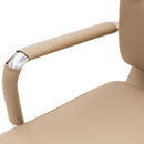 Poltrona Mito Dirigenziale Simil Tortora Cromata