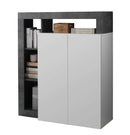 Credenza Mogol bianco lucido ossido 108x42x127H cm