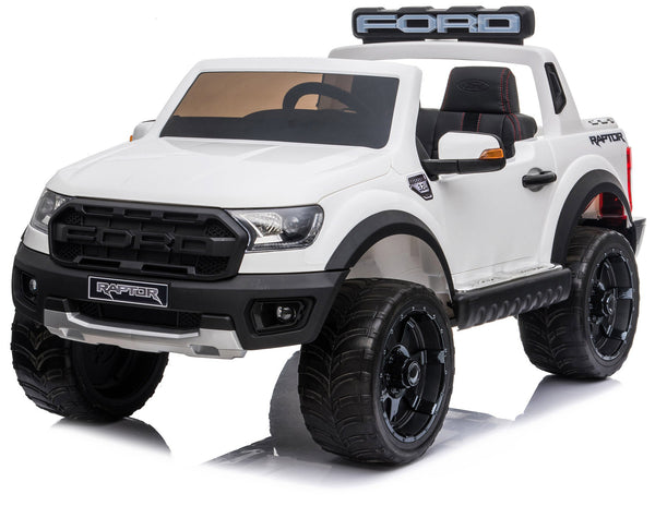 acquista Macchina Elettrica per Bambini 12V 2 Posti con Licenza Ford Raptor Ranger Bianca