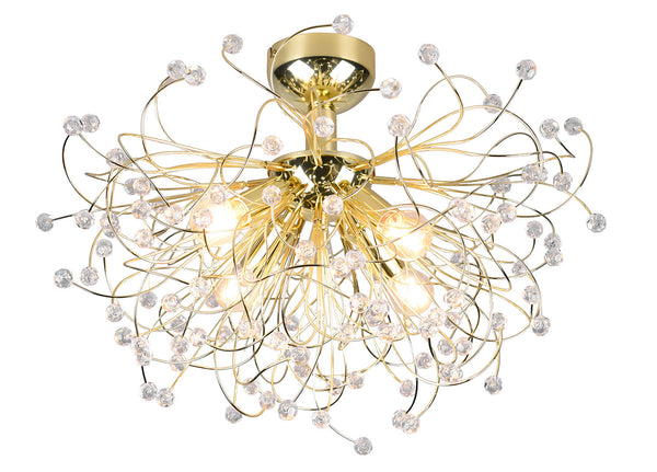 Plafoniera da Interno Attacco E14 in Metallo Ottone lucido online