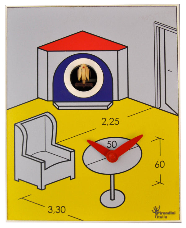 sconto Orologio a Cucù da Parete 16,5x20x10cm Pirondini Italia D'Apres Archi