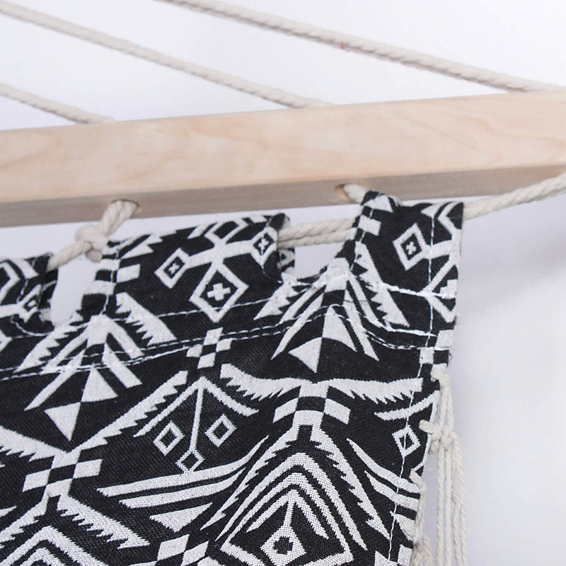 Amaca da Giardino 140x200 cm in Policotone e Legno di abete Bianco