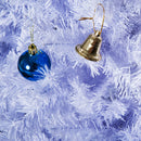 Albero di Natale Artificiale 180 cm 930 Rami Addobbato Bianco 