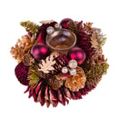 Set 2 Centro Tavola Natale con Quercia Ø22 cm 