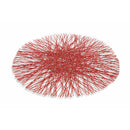 Set 6 Tovagliette Tonde in Carta Villa d'Este Sunshine Rosso Corallo