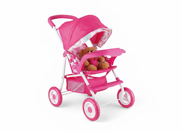 acquista Passeggino per Bambole Richiudibile in Metallo 54x26x50cm Spring Rosa