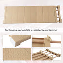 Mensola Estensibile per Armadi 35 x 72,5-125 cm Scaffale Salvaspazio in ABS Beige