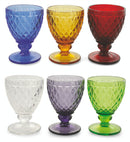 Set 6 Calici Ø9x12,5 cm in Vetro Villa d'Este Home Tivoli Imperial Multicolor