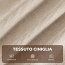 Poltrona Relax Alzapersona 82x88x96 cm con Massaggio a 8 Punti Riscaldamento Telecomando e Poggiapiedi in Ciniglia Crema      