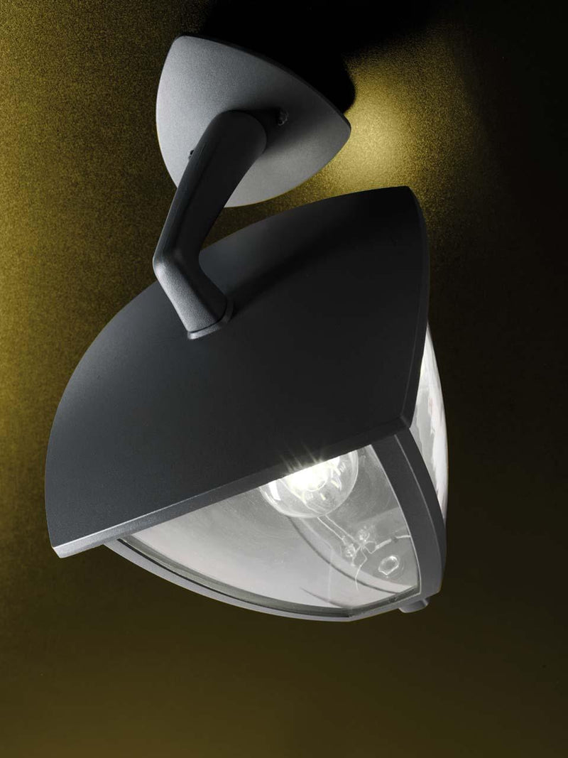 Lampada a Sospensione da Esterno E27 in Alluminio Sovil Grigio