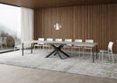 Tavolo Allungabile 120-380x90x77 cm Volantis Cashmere Telaio Antracite 