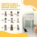 Cancelletto di Sicurezza con 2 Estensioni 76-104 cm Cancelletto Alto 106 cm Bianco   