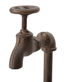 Vasetto Industry Singolo 19x15x48 cm in Ferro Marrone