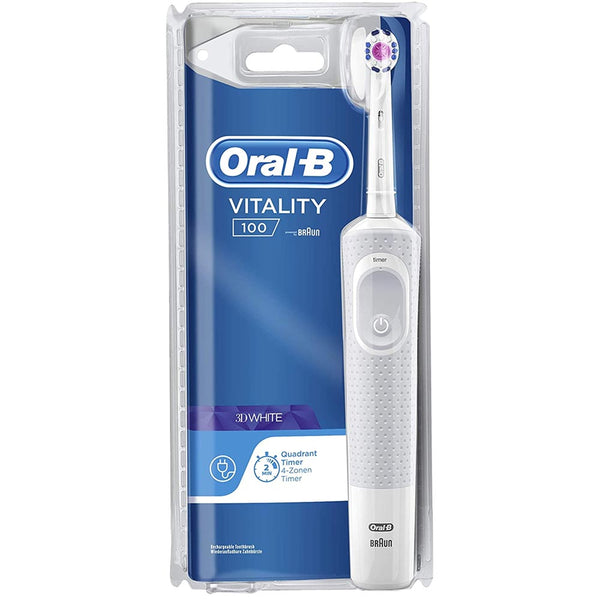 Spazzolino Elettrico Denti Vitality 100 3D White a Batteria Ricaricabile con Timer Oral-B prezzo