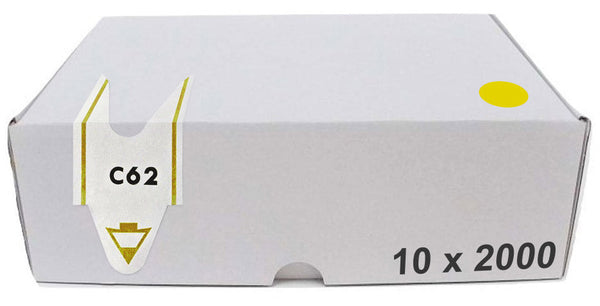 acquista Confezione da 20000 Tickets per Distributore a Chiocciola Lettera + 2 Cifre Visel Gialli