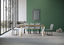 Consolle Allungabile 90-300x40x77 cm in Nobilitato Marrone