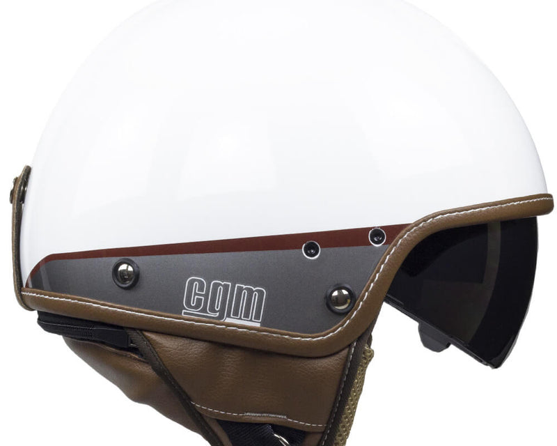 Casco Demi-Jet per Scooter CGM Granada 105G Bianco Varie Misure