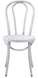 Sedia in Metallo Bristol Bianco Antico